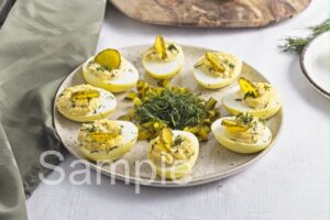 Dill Pickle Deviled Eggs - Set 5