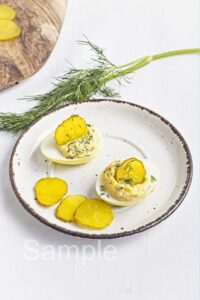 Dill Pickle Deviled Eggs - Set 5