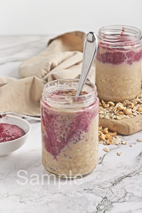 PB and Jam Overnight Oats - Set 2