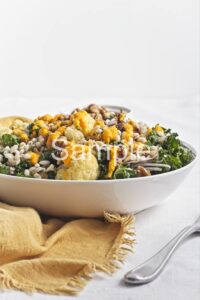 Roasted Cauliflower Barley Salad with Carrot Dressing - Set 1