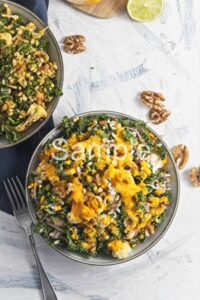 Roasted Cauliflower Barley Salad with Carrot Dressing - Set 2