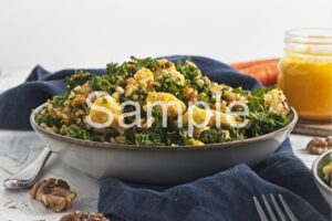 Roasted Cauliflower Barley Salad with Carrot Dressing - Set 2