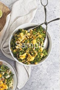 Roasted Cauliflower Barley Salad with Carrot Dressing - Set 3