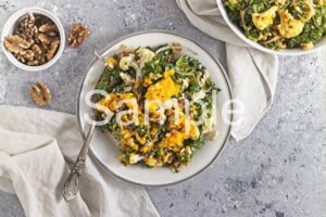 Roasted Cauliflower Barley Salad with Carrot Dressing - Set 3