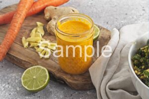 Roasted Cauliflower Barley Salad with Carrot Dressing - Set 3