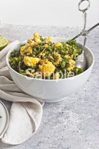 Roasted Cauliflower Barley Salad with Carrot Dressing - Set 3