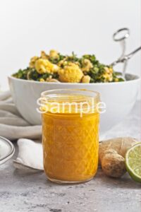Roasted Cauliflower Barley Salad with Carrot Dressing - Set 3