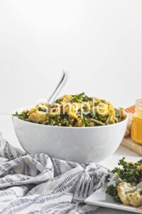 Roasted Cauliflower Barley Salad with Carrot Dressing - Set 4