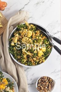 Roasted Cauliflower Barley Salad with Carrot Dressing - Set 5
