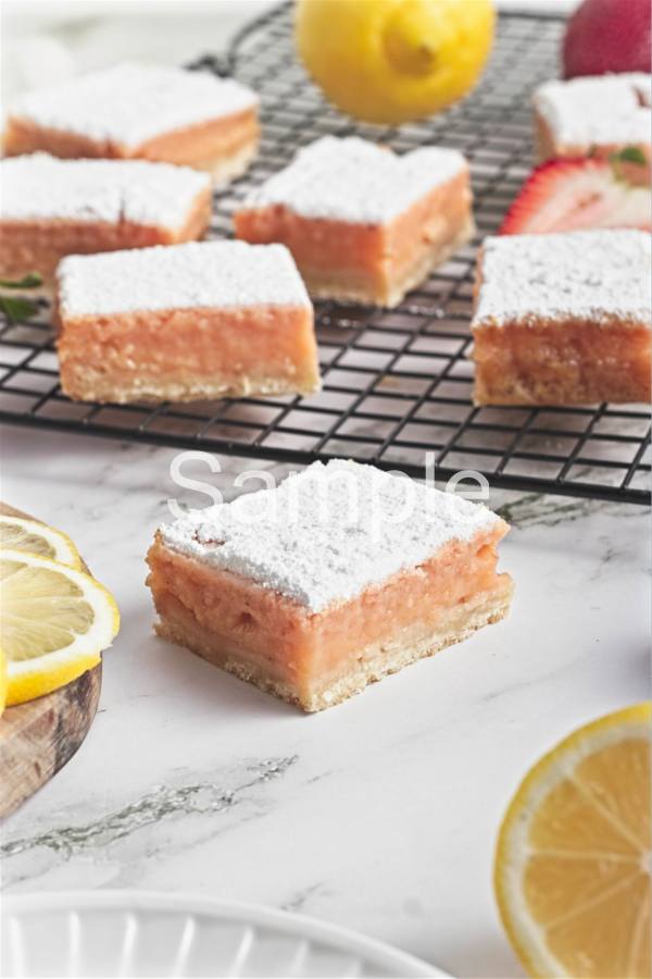 Strawberry Lemon Bars PLR