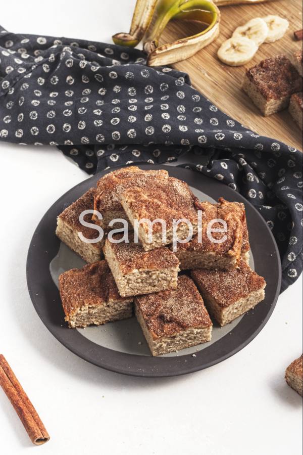 Vegan Banana Snickerdoodle Bars - Set 4