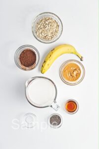 Chocolate PB Banana Overnight Oats - Set 5