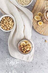 Chocolate PB Banana Overnight Oats - Set 4
