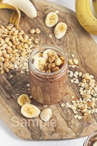 Chocolate PB Banana Overnight Oats - Set 5
