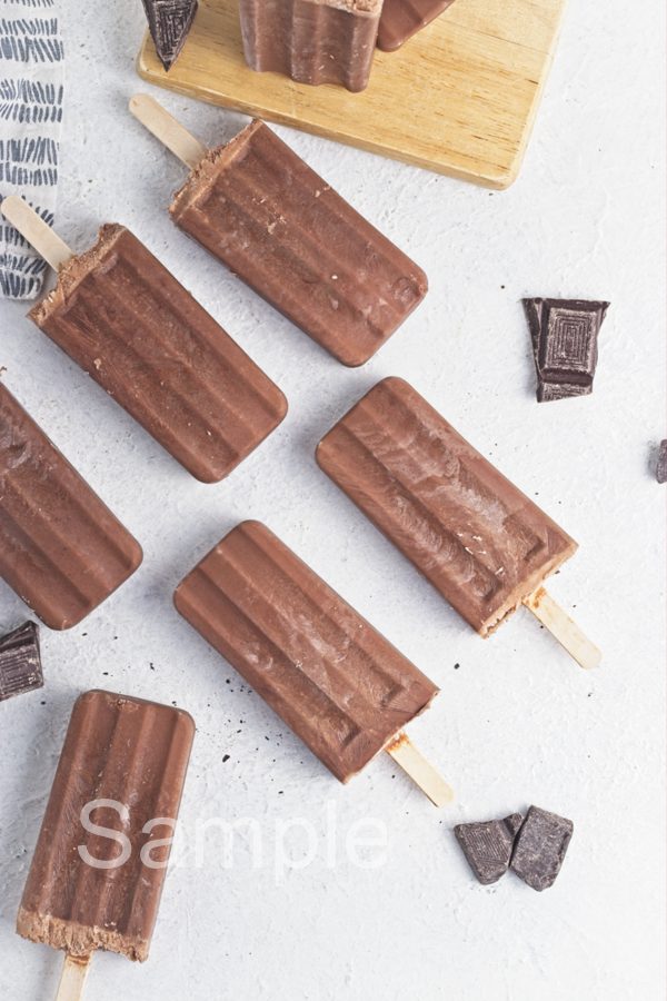 Chocolate Yogurt Popsicles - Set 1