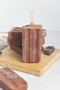 Chocolate Yogurt Popsicles - Set 1