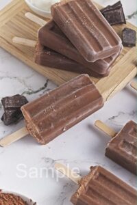 Chocolate Yogurt Popsicles - Set 2