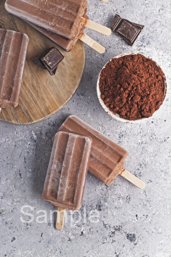 Chocolate Yogurt Popsicles - Set 4