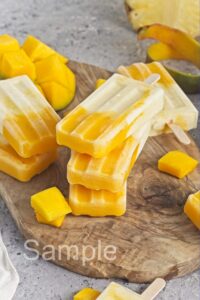 Pineapple Mango Popsicles - Set 4