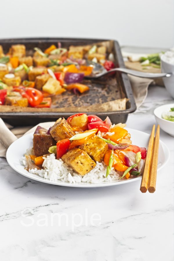 Sheet Pan Teriyaki Tofu - Set 3