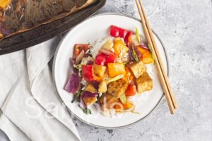 Sheet Pan Teriyaki Tofu - Set 4