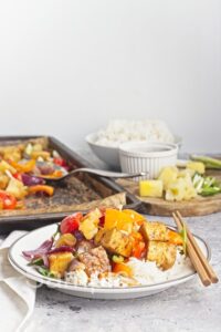 Sheet Pan Teriyaki Tofu - Set 4