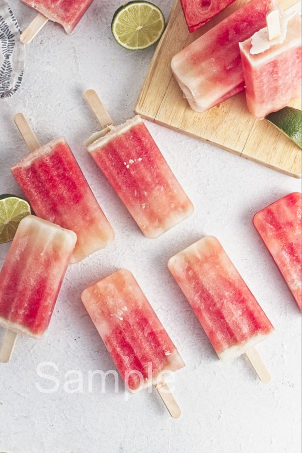 Watermelon Lime Popsicles - Set 2