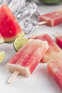 Watermelon Lime Popsicles - Set 2