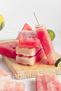 Watermelon Lime Popsicles - Set 2