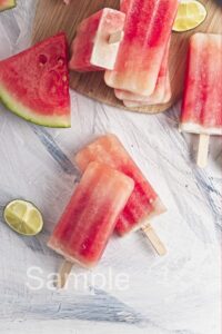 Watermelon Lime Popsicles - Set 4