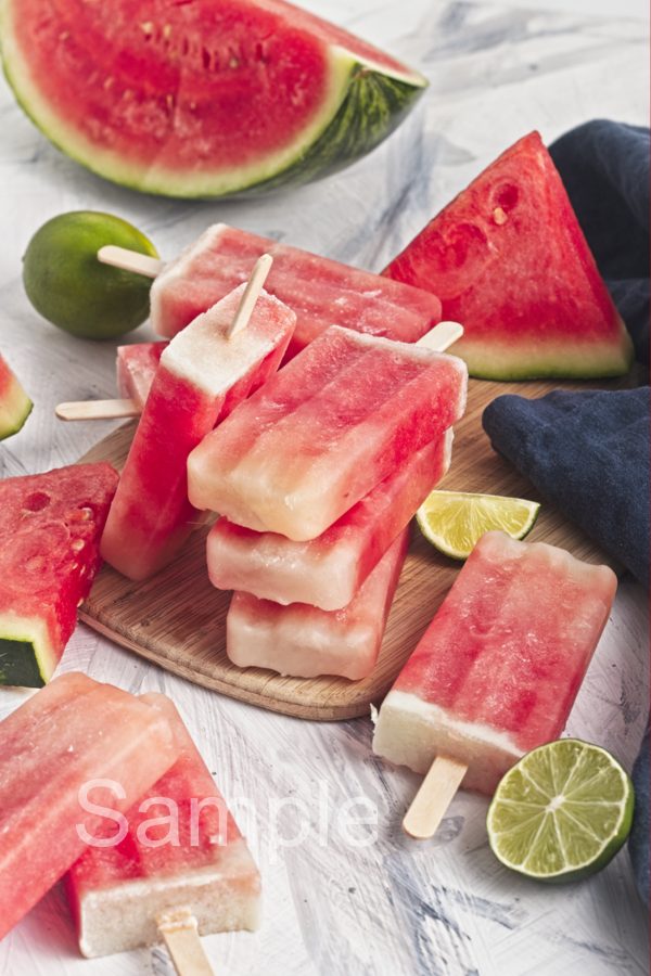 Watermelon Lime Popsicles - Set 4