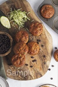 Zucchini Chocolate Chip Muffins - Set 1