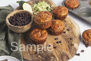 Zucchini Chocolate Chip Muffins - Set 1