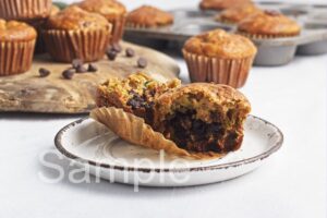 Zucchini Chocolate Chip Muffins - Set 1