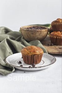 Zucchini Chocolate Chip Muffins - Set 1
