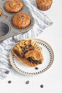 Zucchini Chocolate Chip Muffins - Set 2