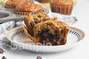 Zucchini Chocolate Chip Muffins - Set 2