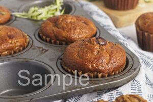 Zucchini Chocolate Chip Muffins - Set 2