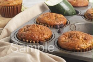 Zucchini Chocolate Chip Muffins - Set 3