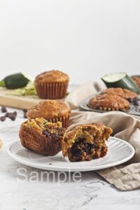 Zucchini Chocolate Chip Muffins - Set 3