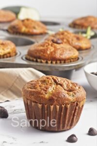 Zucchini Chocolate Chip Muffins - Set 3