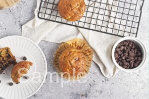 Zucchini Chocolate Chip Muffins - Set 4