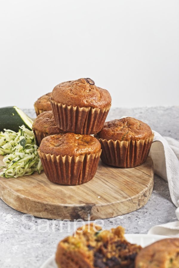 Zucchini Chocolate Chip Muffins - Set 4