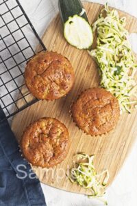 Zucchini Chocolate Chip Muffins - Set 5