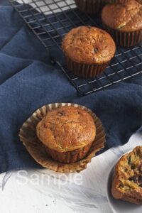 Zucchini Chocolate Chip Muffins - Set 5