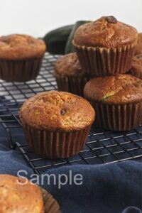 Zucchini Chocolate Chip Muffins - Set 5