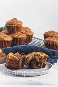 Zucchini Chocolate Chip Muffins - Set 5