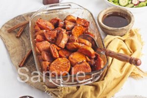 Brown Butter Candied Sweet Potatoes - Set 1