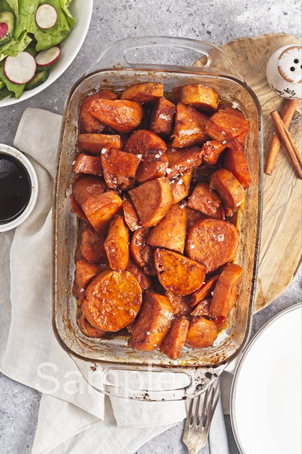 Brown Butter Candied Sweet Potatoes - Set 2