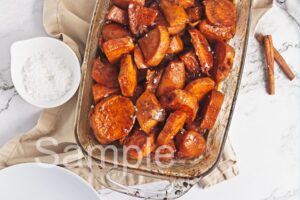Brown Butter Candied Sweet Potatoes - Set 4